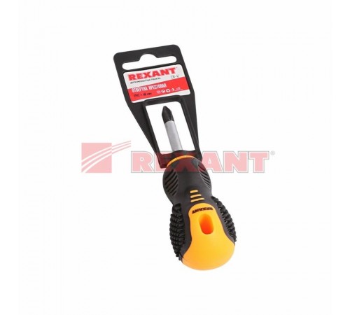 Отвертка крестовая PH 2х40 мм, двухкомпонентная рукоятка  12-4730  REXANT