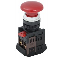 Кнопка AEА-22 "Грибок" красный d22мм 1з+1р   BBG30-AEA-K04  GENERICA