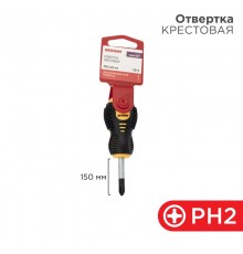 Отвертка крестовая PH 2х40 мм, двухкомпонентная рукоятка  12-4730  REXANT