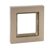 1 - местная рамка, IP44, шампань, пластик Эпика  UP1-FPC-01-44 EKF