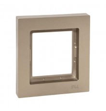 1 - местная рамка, IP44, шампань, пластик Эпика  UP1-FPC-01-44 EKF