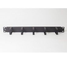 Горизонтальный органайзер 19", 1U, с пластиковыми кольцами  500010  SPL