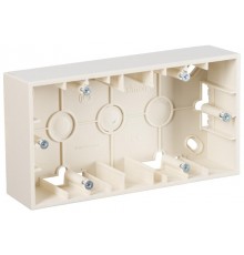 Simon 15 Сл. кость Монтажная коробка для накладного монтажа, 2 поста  1590752-031  Simon