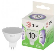 Лампа светодиодная  GREEN LINE LED MR16-10W-865-GU5.3 GL GU5.3 10 Вт софит холодный свет  Б0066997  ЭРА