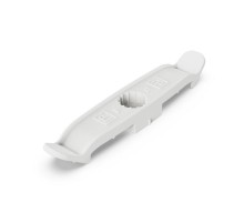 Держатель плоского кабеля двусторонний для прямого монтажа на 4 места в гофроящике белый (770 шт/кор)  PR13.02697  Промрукав