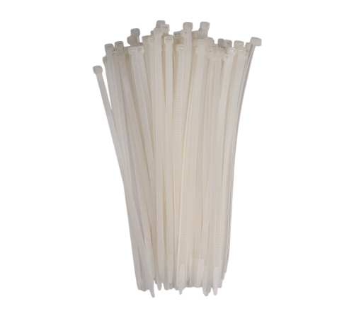 Кабельный коннектор PCT 7,6x300-100WH PA6.6 (100 шт/уп)  .5054189  Jazzway