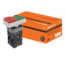 Кнопка BW8465 "I-O" сдвоенная с подсветкой1з+1р   SQ0704-0057  TDM