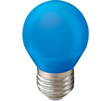 Лампы cветодиодные ERABL45-E27 LED Р45-1W-E27 (диод. шар син., 4SMD, 1W, E27, для белт-лайт) (10/100/6000)  Б0049573  ЭРА