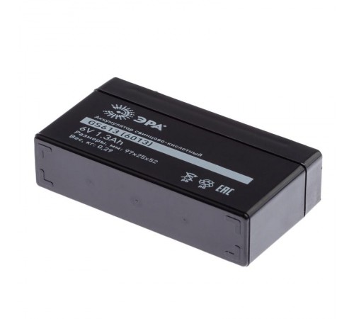 Аккумулятор GS613 (Cвинцово-кислотный 6V 1,3) (40/1440)  Б0050079  ЭРА