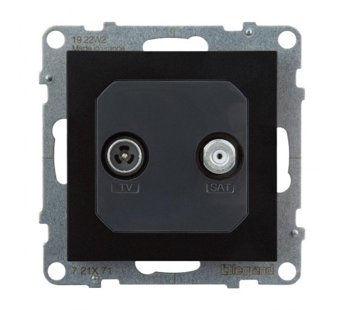 SUNO Розетка TV-SAT двухкабельная. Цвет "Антрацит"  721471  Legrand