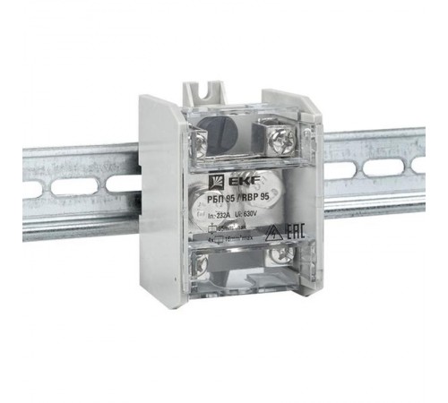 Блок распределительный проходной РБП 95 (1х95 - 4х16 мм2) 232/100 А EKF PROxima  RBP-95-100  EKF