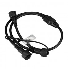 Коннектор питания ARD-CLASSIC-SYNC-RGB Black (230V, 2 ports) (Ardecoled, Закрытый)  031802  Arlight