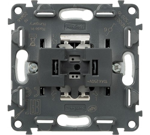 Valena Мех IN'MATIC Выключатель/переключатель 1-клавишный 10АХ 250В  752016  Legrand