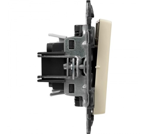 Valena LIFE DIY Сл.кость Выключатель 2-клавишный с подсветкой 10А 250В  752528  Legrand