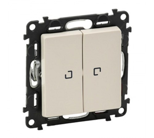 Valena LIFE DIY Сл.кость Выключатель 2-клавишный с подсветкой 10А 250В  752528  Legrand