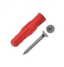 Саморез ШУц 3,5х50 пот. гол. + дюбель трехсегментный 6х35 (24 шт) - пакет Tech-K ( 0,066 кг)  112938  Tech-KREP