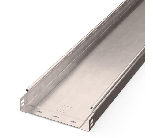 Лоток неперфорированный Стандарт INOX (AISI 409) 200х50х3000 (0,8 мм) (12 м/уп)  PR16.2395  Промрукав