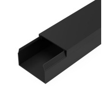 Кабель-канал черный 2-й замок в п/э 40х25 мм (24 м/уп) Промрукав  PR03.0215  Промрукав
