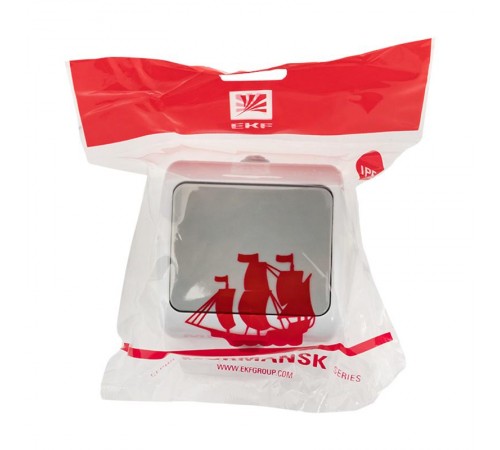 Мурманск Выключатель 1 -клавишный 10А IP54 серый EKF  EFV10-021-30-54  EKF