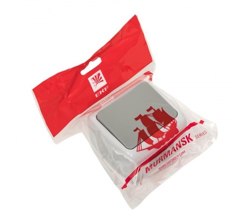 Мурманск Выключатель 1 -клавишный 10А IP54 серый EKF  EFV10-021-30-54  EKF