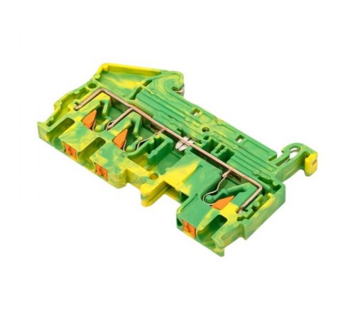 Клеммная колодка пружинная 2.5 Push-in 3 вывода земля PIT-2,5-3-pe  EKF