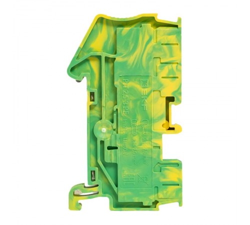 Клеммная колодка пружинная 2.5 Push-in 3 вывода земля PIT-2,5-3-pe  EKF
