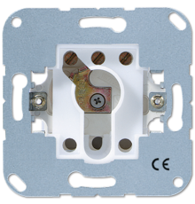 Реверсивный выключатель для замочного механизма, для жалюзи, 1-полюсный (1 двигатель); универсальные встраиваемые механизмы  104.15  Jung