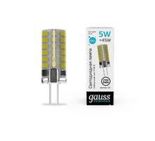 Лампа светодиодная Elementary G4 AC210-240V 5W 400lm 4100K силикон LED 1/20/200  18025  Gauss