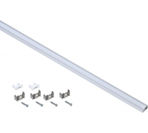 Профиль алюминиевый для светодиодной ленты 1607 накл. прям. 2м к-т опал  LSADD1607-SET1-2-N1-1-08  IEK