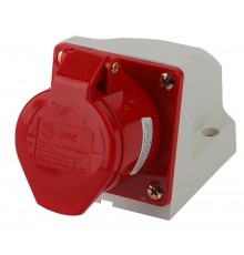 Розетка стационарная наружная 114 3Р+РЕ 16А 380В IP44  Б0032875  ЭРА