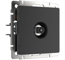 ТВ-розетка оконечная (черный матовый) Werkel W1183008  a051612  Werkel