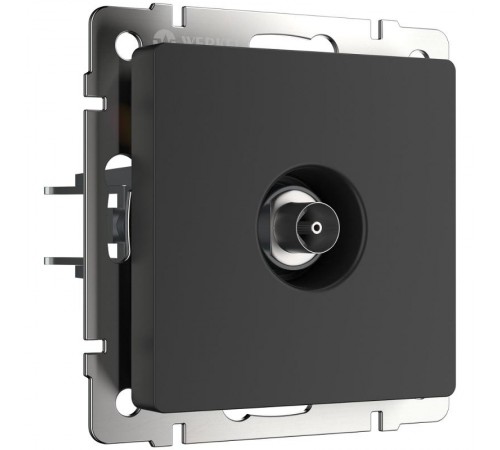 ТВ-розетка оконечная (черный матовый) Werkel W1183008  a051612  Werkel