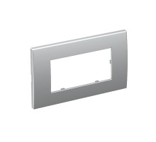 Рамка двойная Modul45 (универс.,84x140 мм,серебристый) (AR45-F2 AL)  6119346  OBO Bettermann