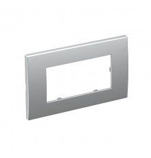 Рамка двойная Modul45 (универс.,84x140 мм,серебристый) (AR45-F2 AL)  6119346  OBO Bettermann