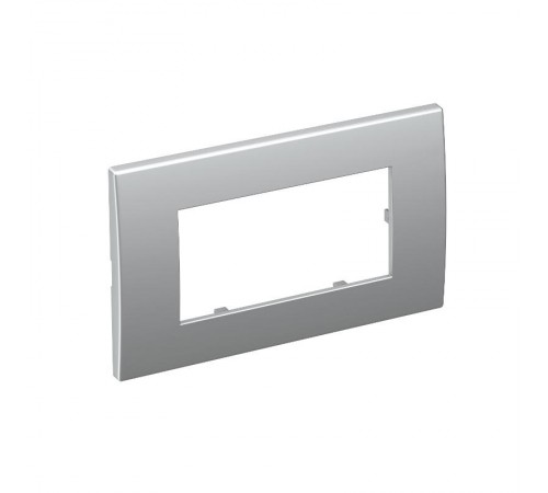 Рамка двойная Modul45 (универс.,84x140 мм,серебристый) (AR45-F2 AL)  6119346  OBO Bettermann