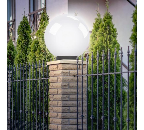 Светильник садово-парковый НТУ 01-150-401 , шар белый D=400 mm  Б0048739  ЭРА