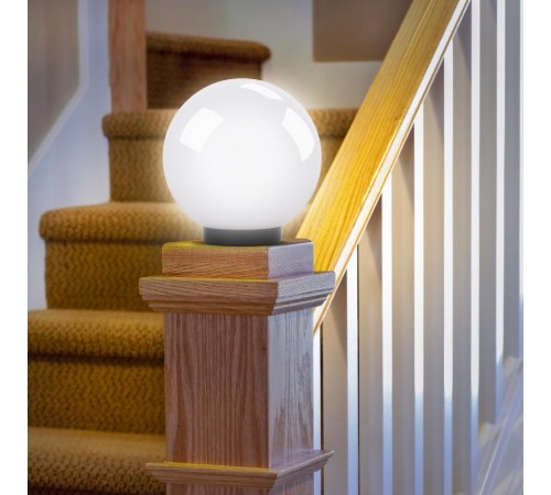 Светильник садово-парковый НТУ 01-150-401 , шар белый D=400 mm  Б0048739  ЭРА