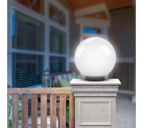 Светильник садово-парковый НТУ 01-150-401 , шар белый D=400 mm  Б0048739  ЭРА