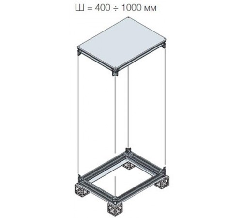 Рама шкафа верхняя/нижняя 400X400ШхГ  EK4040KN  ABB