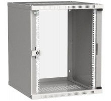 Шкаф LINEA WE 15U 600x650мм дверь стекло серый  LWE3-15U67-GF  ITK