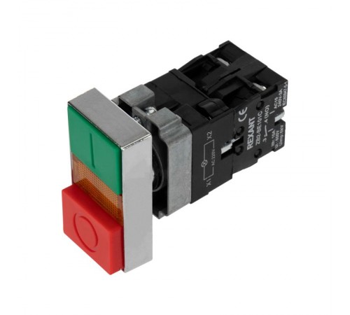 Кнопка LAY5 "I-O" прямоугольная 230 В NO+NC  36-5541  REXANT