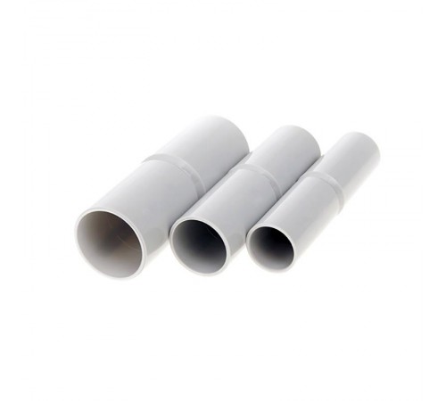 Муфта соединительная для трубы 20мм, серая IP44 (50 шт/уп)  28-0317-1  REXANT