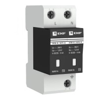 Ограничитель импульсных напряжений серии ОПВ-D/2P In 5кА 230В (с сигнализацией) EKF PROxima  opv-d2  EKF