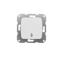 Выключатель (переключатель) 1кл прох. с/у 10А мех. белый DEA   KR-78-0205  Kranz