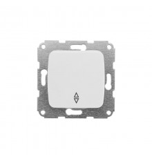 Выключатель (переключатель) 1кл прох. с/у 10А мех. белый DEA   KR-78-0205  Kranz