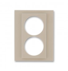 ABB Levit Кофе макиато / белый Сменная панель на розетку с з/к двойную Кофе макиато  ND5513H-A2223 18  2CHH132223A8018  ABB