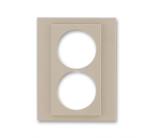 ABB Levit Кофе макиато / белый Сменная панель на розетку с з/к двойную Кофе макиато  ND5513H-A2223 18  2CHH132223A8018  ABB