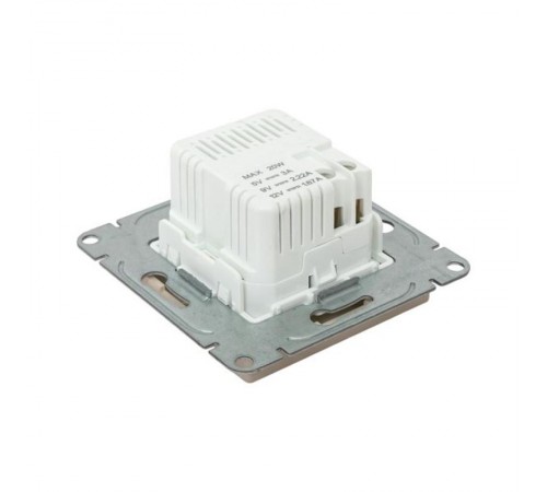 Механизм розетки USB-C - 2шт, кремовый Эпика  UP1-SOI-2USBC EKF