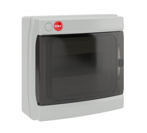 Щиток настенный с дверцей 8модулей IP65, серый с усиленным клеммным блоком 1х87308  85708  DKC