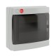 Щиток настенный с дверцей 8модулей IP65, серый с усиленным клеммным блоком 1х87308  85708  DKC